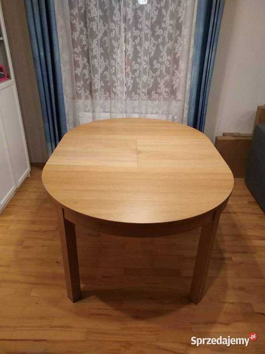 Duży, solidny stół rozkładany Bjursta