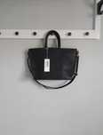 Skórzana, czarna torebka do ręki , kuferek Corder London Real Leather