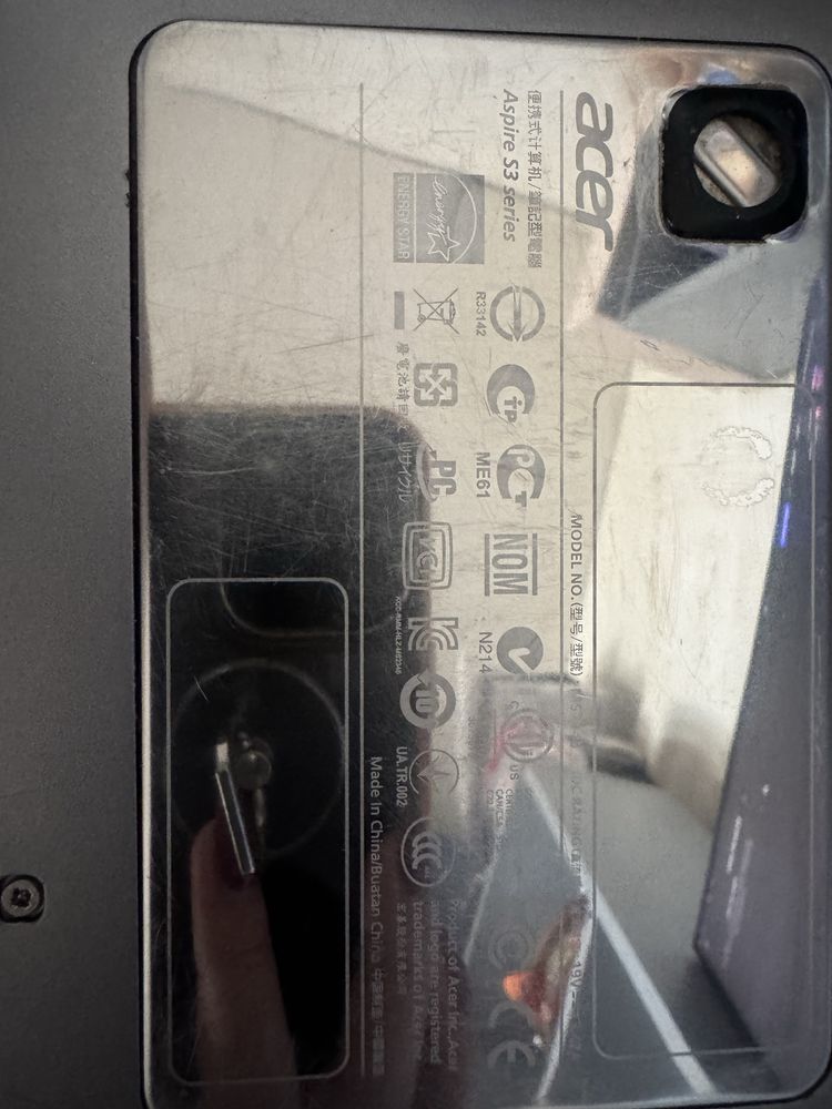 Ноутбук Acer aspire s3