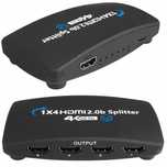 splitter hdmi 2.0 1x4 rozdzielacz uhd 4k hdcp 2.2