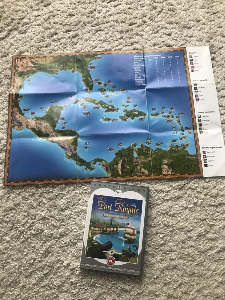Port Royale, kultowa gra o piratach na PC, wersja PL, instrukcja PL