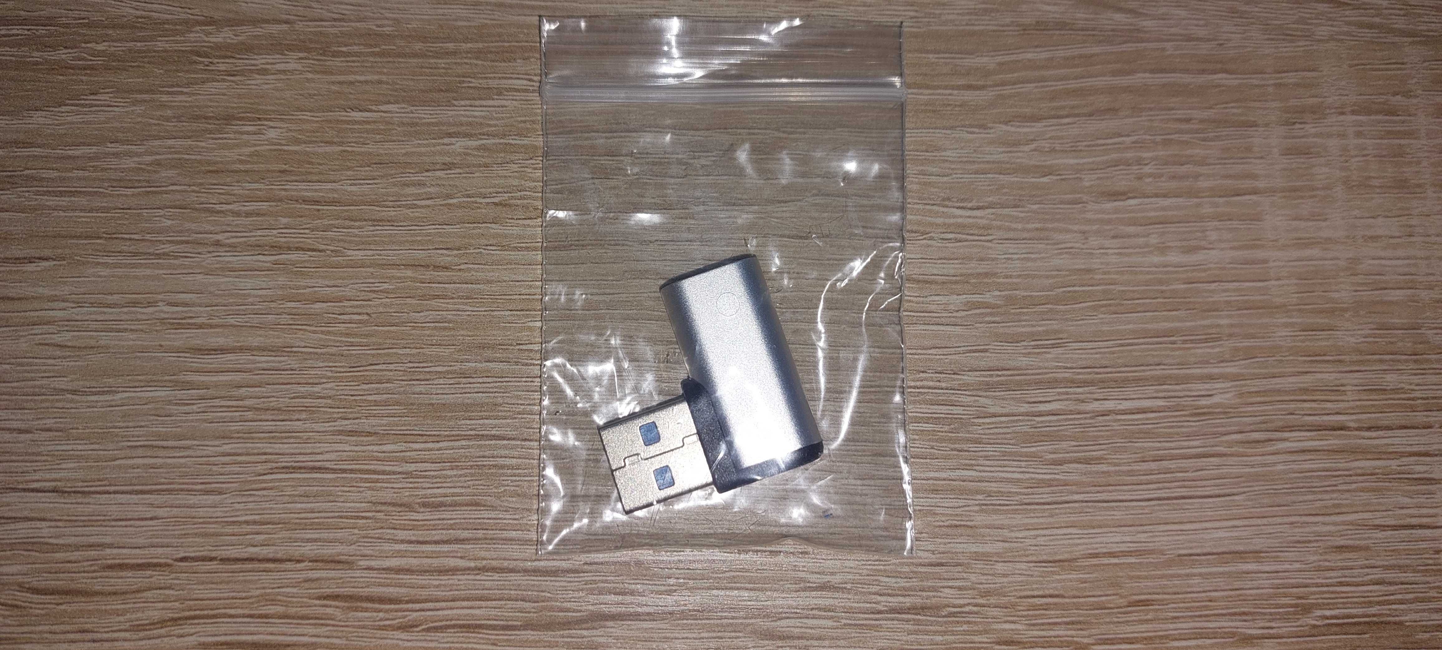 LOKEKE Adapter USB 3.0 na USB C męski 90 stopni