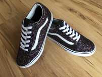 Sportowe trampki buty VANS brokatowe. R.38. Stan idealny