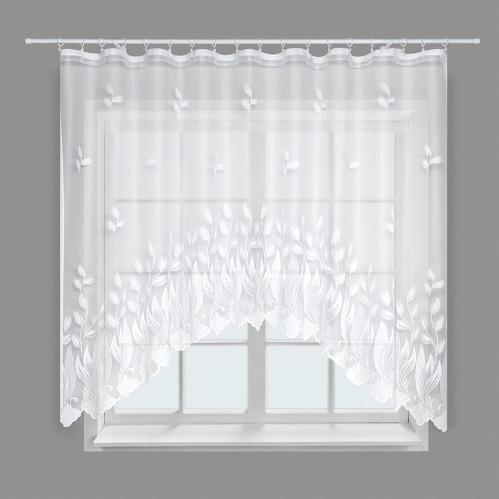 Firanka żakardowa 3831 - 160 / 300 - biała.. Markizeta