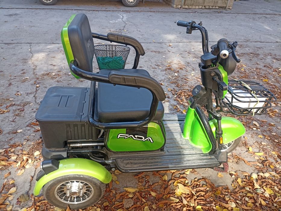 Электро скутер трехколесный fada bulli 600в 72 v