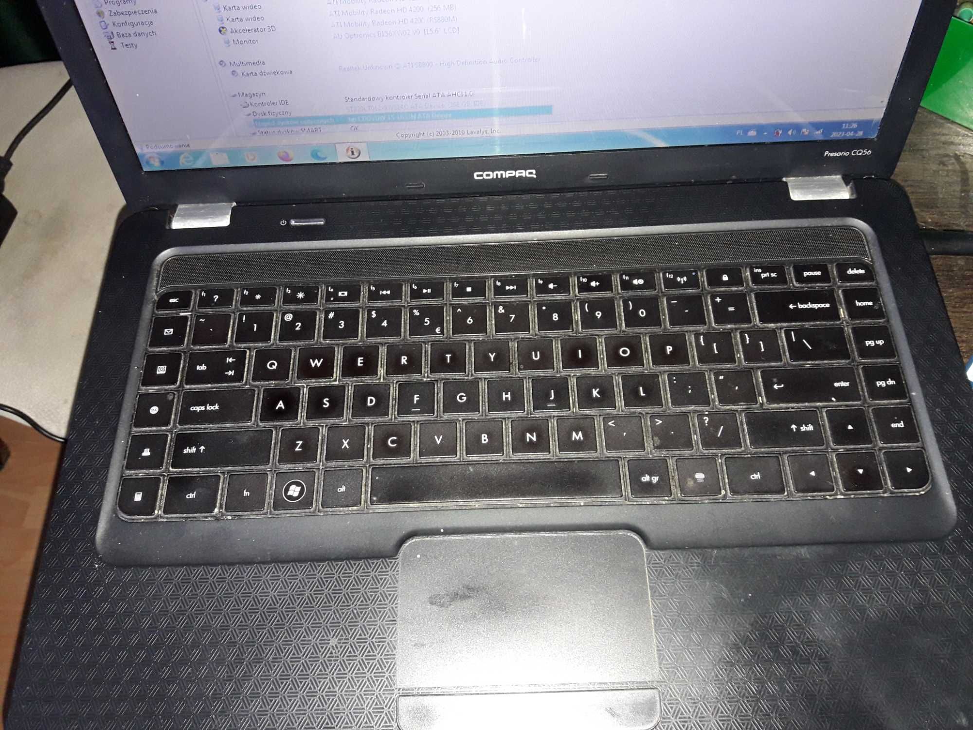 Sprzedam laptop COMPAQ Presario CQ56