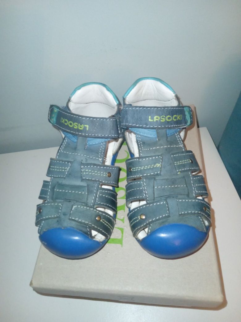 R.20 Lasocki Kids skórzane sandałki sandały dla chłopczyka