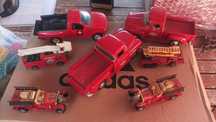 Carrinhos vintage bombeiros (lote de 8 unidades)