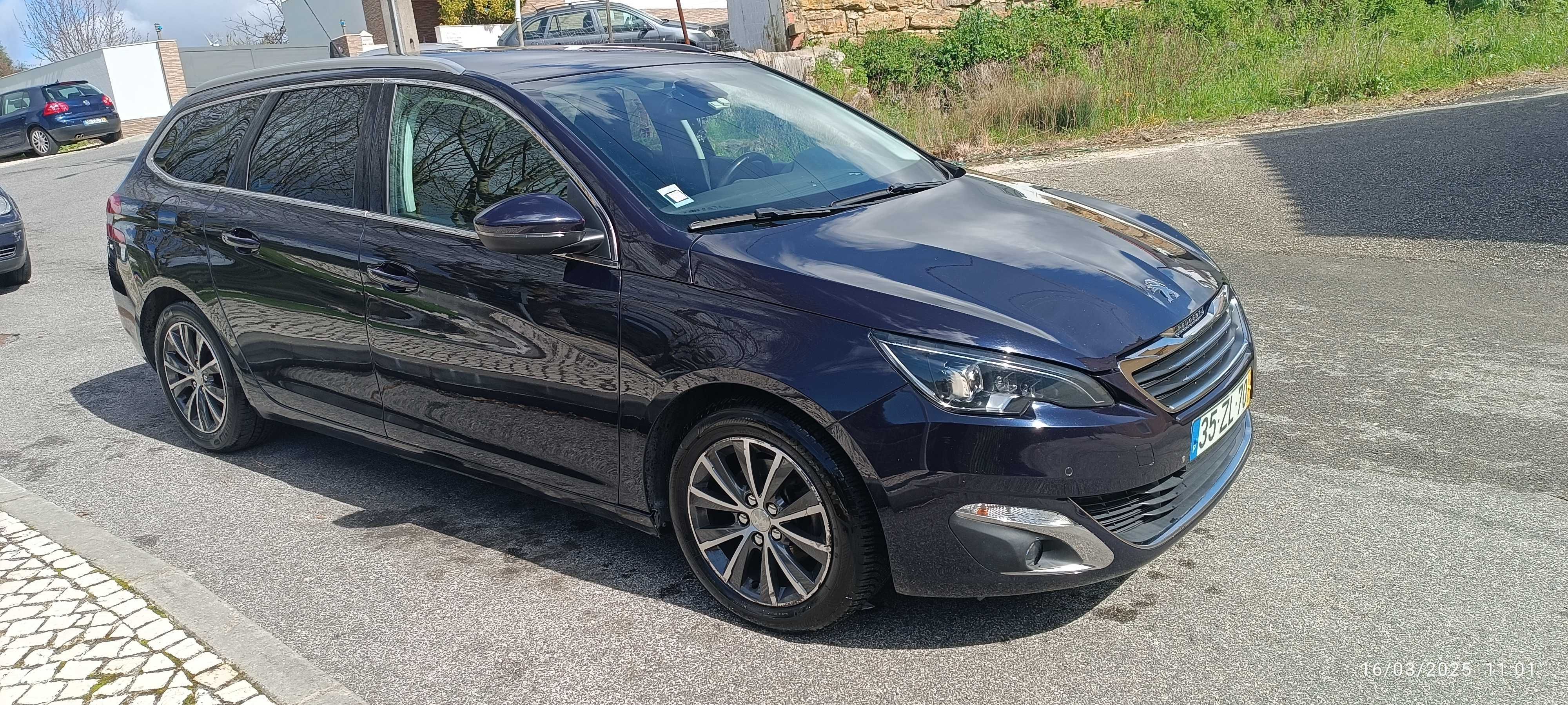 Peugeot 308 SW blue HDI ALLURE EAT8 HDI 120 CV
