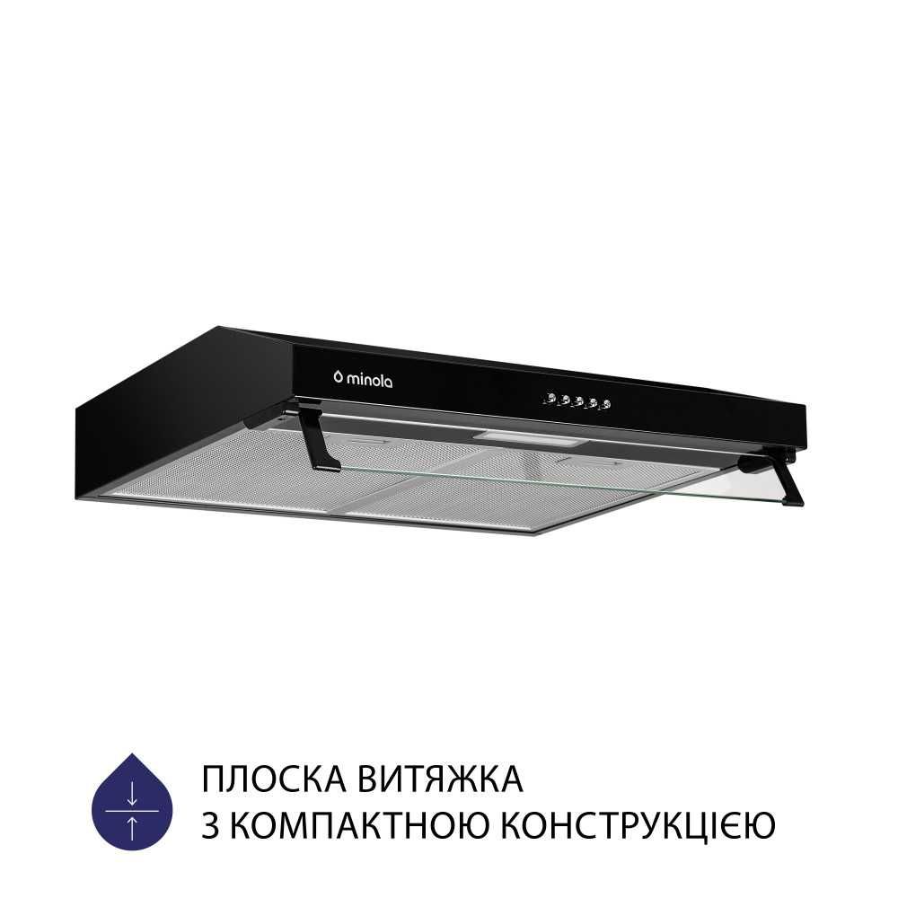 Витяжка плоска різного дизайну та потужності Ventolux Minola Perfelli