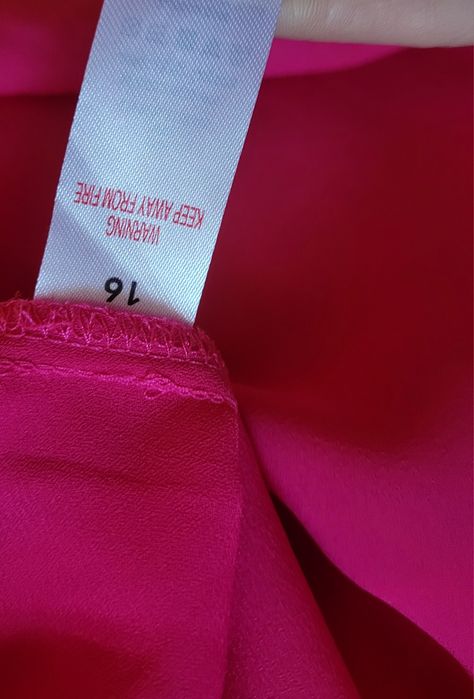 Nowa przepiękna fuksjowa bluzka tunika damska szyfonowa bez rękawów 44