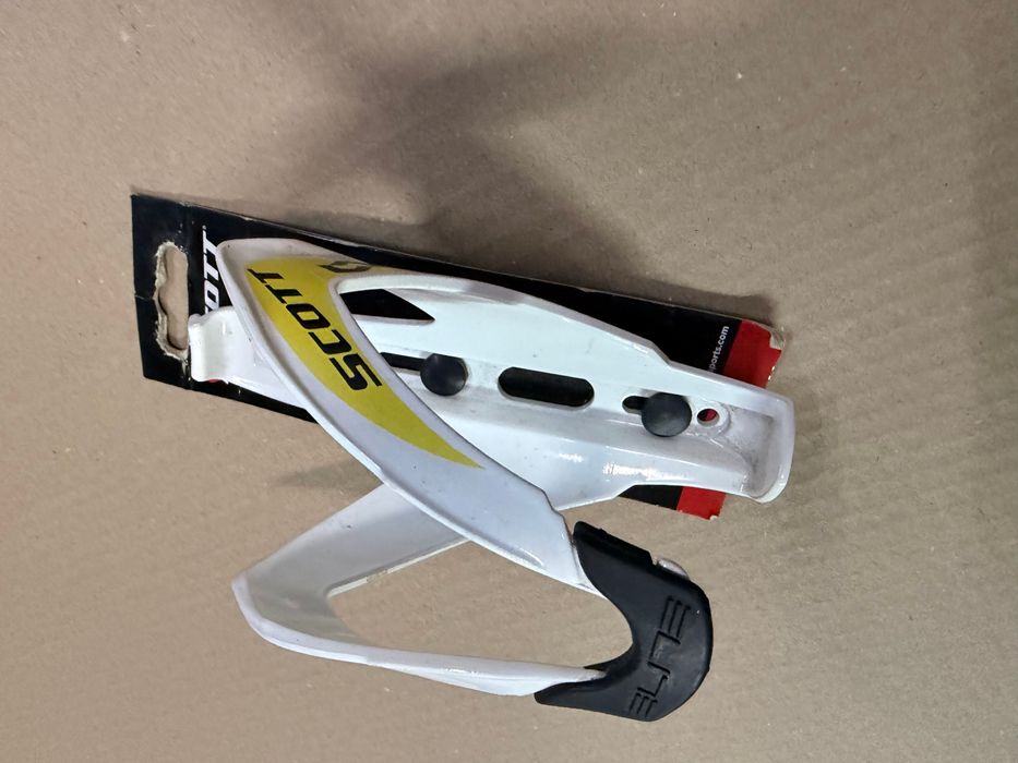 Koszyk bidonu SCOTT biało-żółty