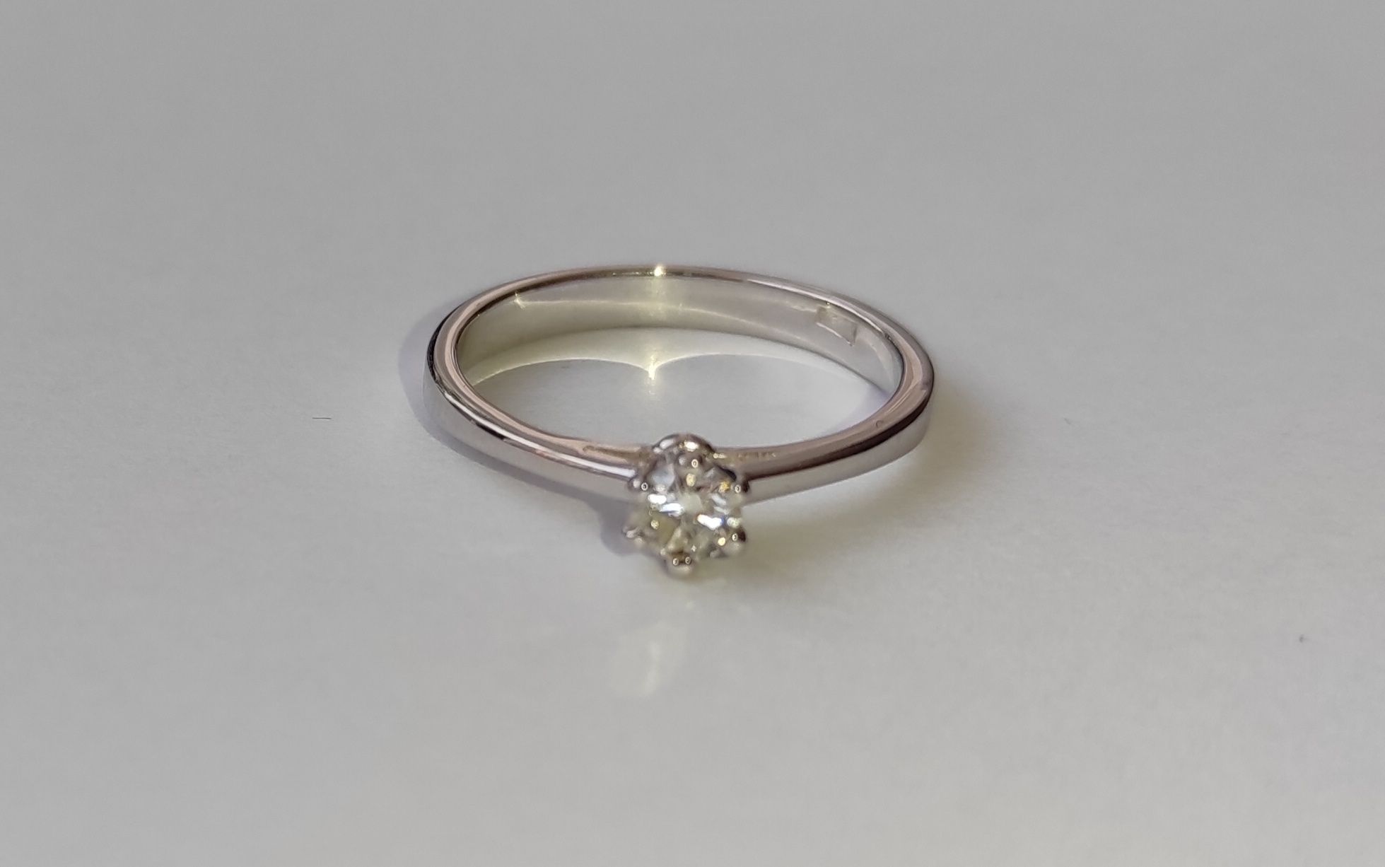 Золотое кольцо с бриллиантом 0,20 карат Для предложения/помолвки NEW