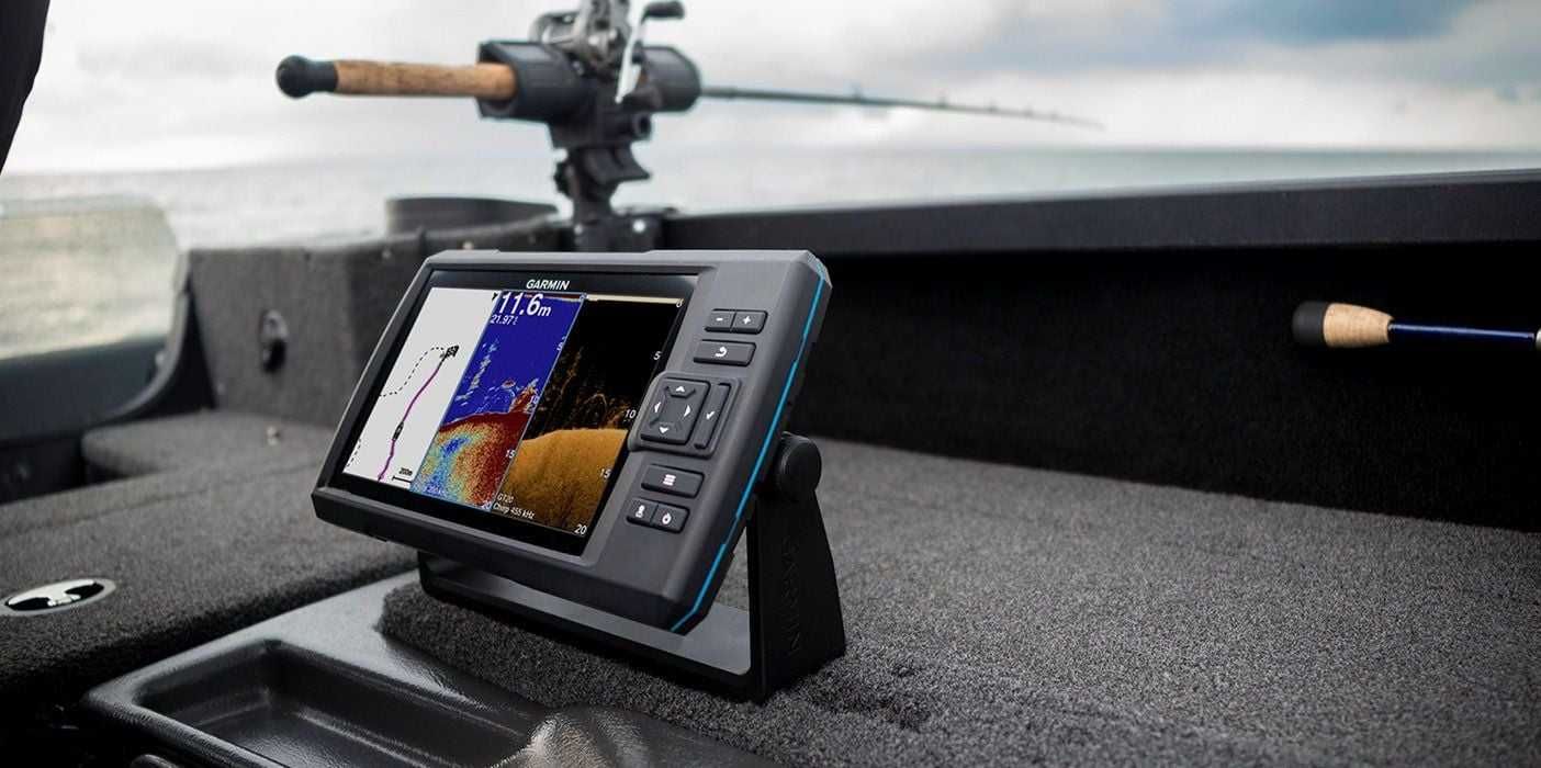 Prosta w obsłudze po polsku echosonda Garmin striker Vivid 9SV boczny