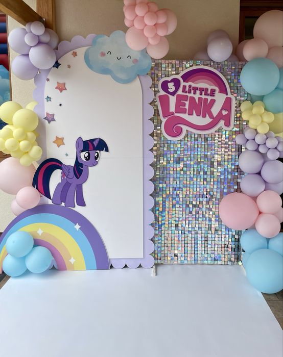 Ścianka zdjęciowa balonowa chrzest roczek urodziny event firmowy