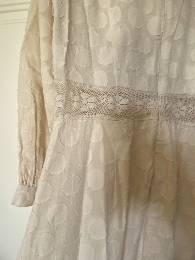 Vestido da Belair, branco marfim