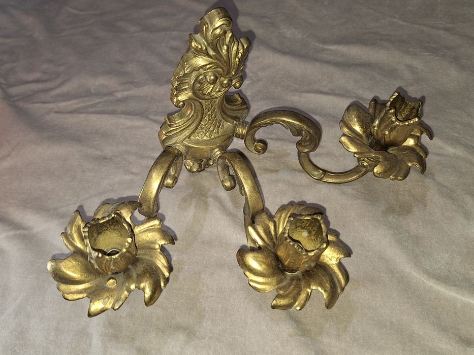 Підсвічник канделябр бронзовий настінний