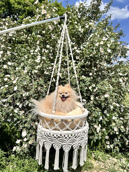 Гамак підвісний для кота або собаки ручної роботи