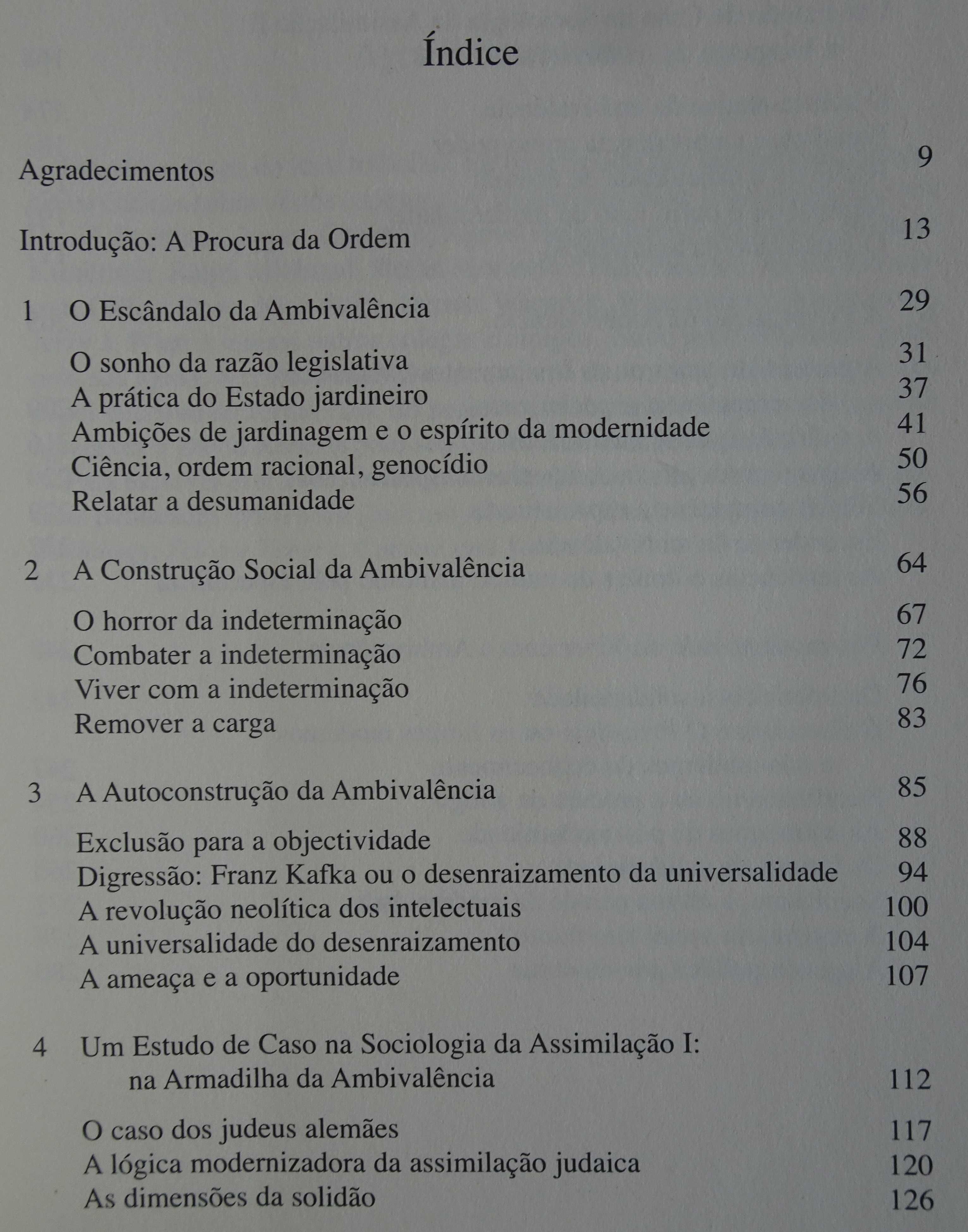 Modernidade e Ambivalência de Zygmunt Bauman