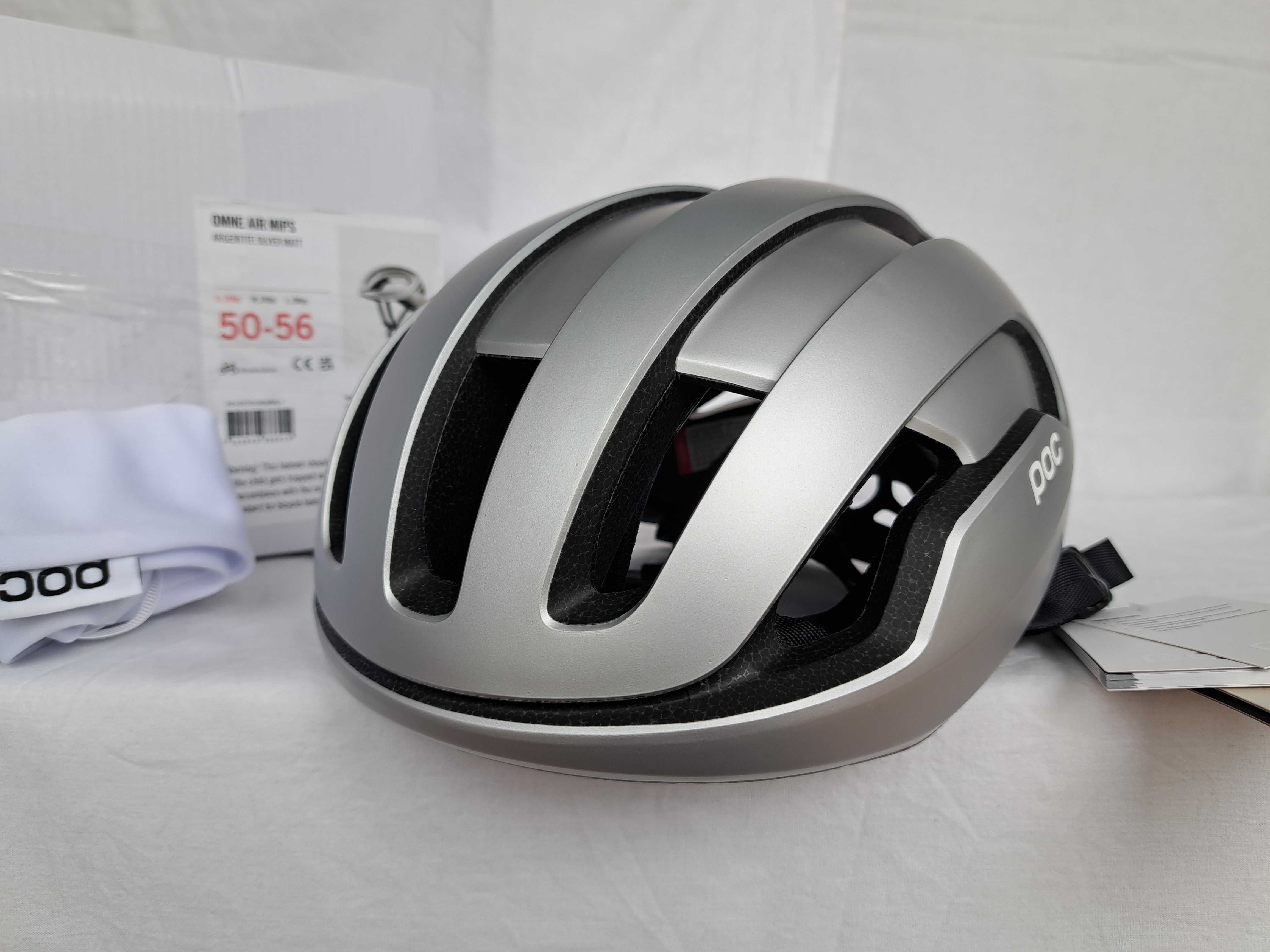 Kask rowerowy Poc Omne Air Mips Argentite Silver Matt S 50-56cm