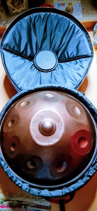 Handpan com mochila rígida