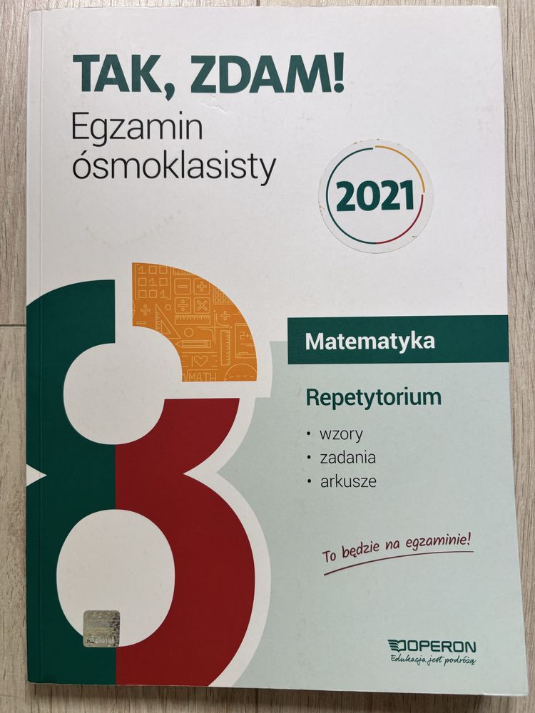 TAK, ZDAM! Repetytorium egzamin ósmoklasisty, matematyka, operon
