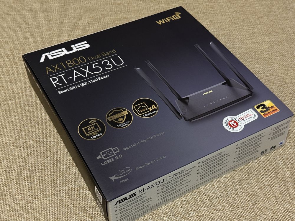 Роутер маршрутизатор Asus RT AX-53U WiFi6E