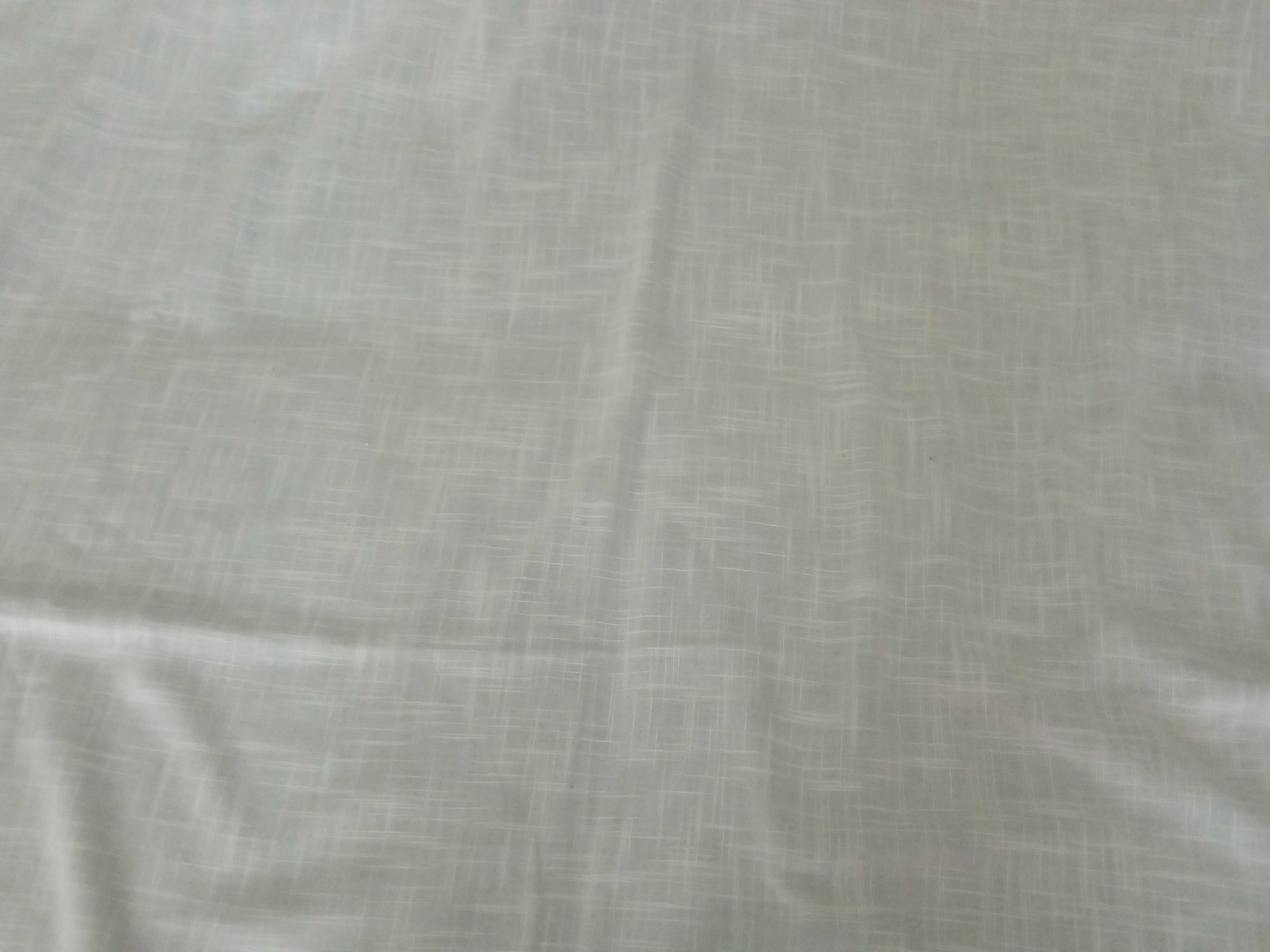Firana, zasłona prawa, len, kwiaty, mała 134 x 153 cm