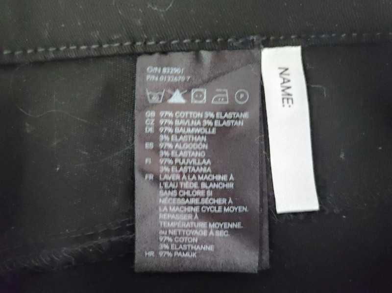 h&m nowe spodnie chinosy rurki slim casual bawełniane elastyczne