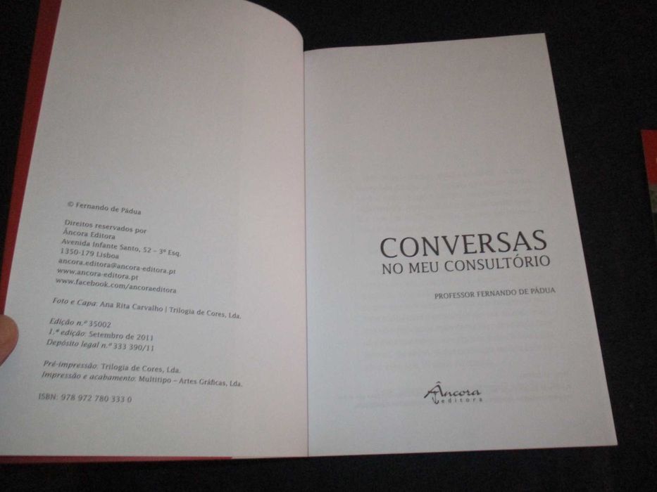 Livro Conversas no meu consultório Fernando de Pádua