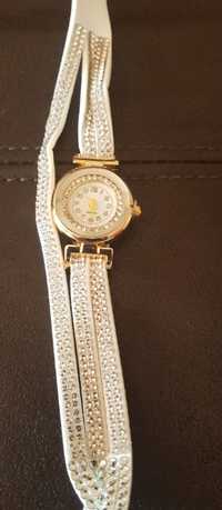 Pulseira de strass feminino relógio feminino relógio de quartzo