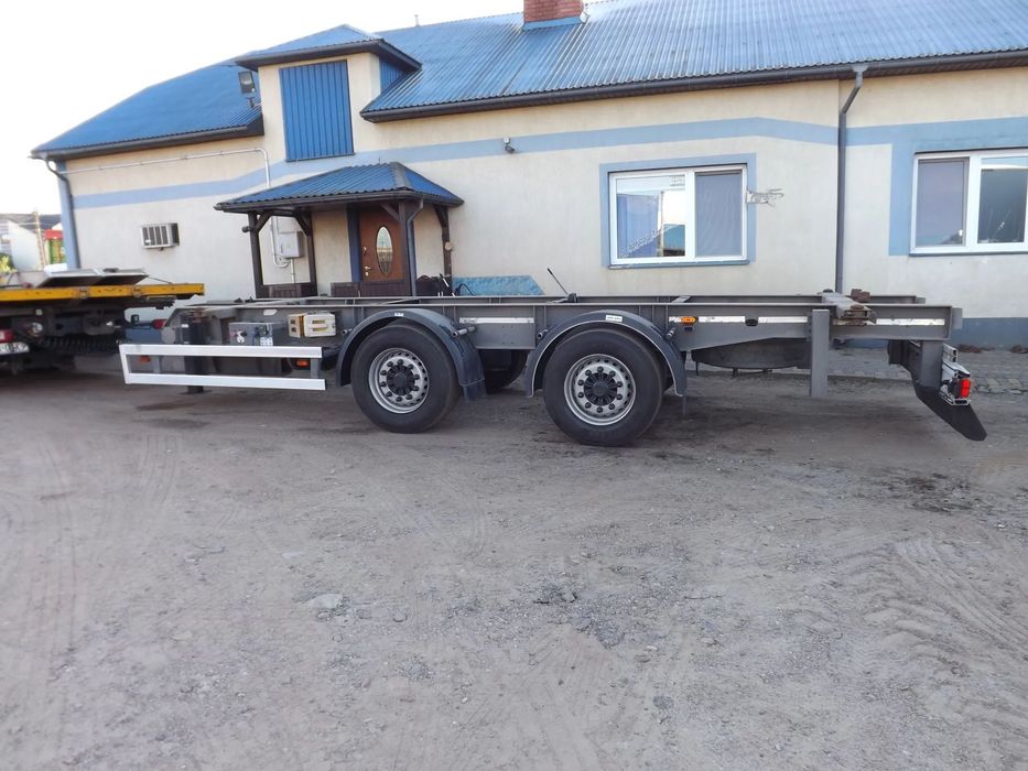 Gniotpol tandem bdf koła 385/55.22.5- wszystkie kontenery  przyczepa ocynkowana - super- dhl/gls itp