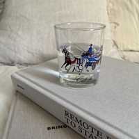 Stylowa szklanka vintage szkło francja paryż retro design