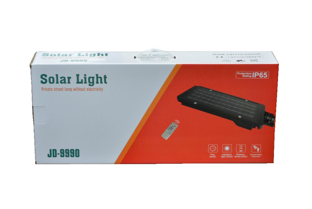 Lampa Solarna LED JD-9960 Dla Firm Oświetlenie 80W czujnik ruch PILOT