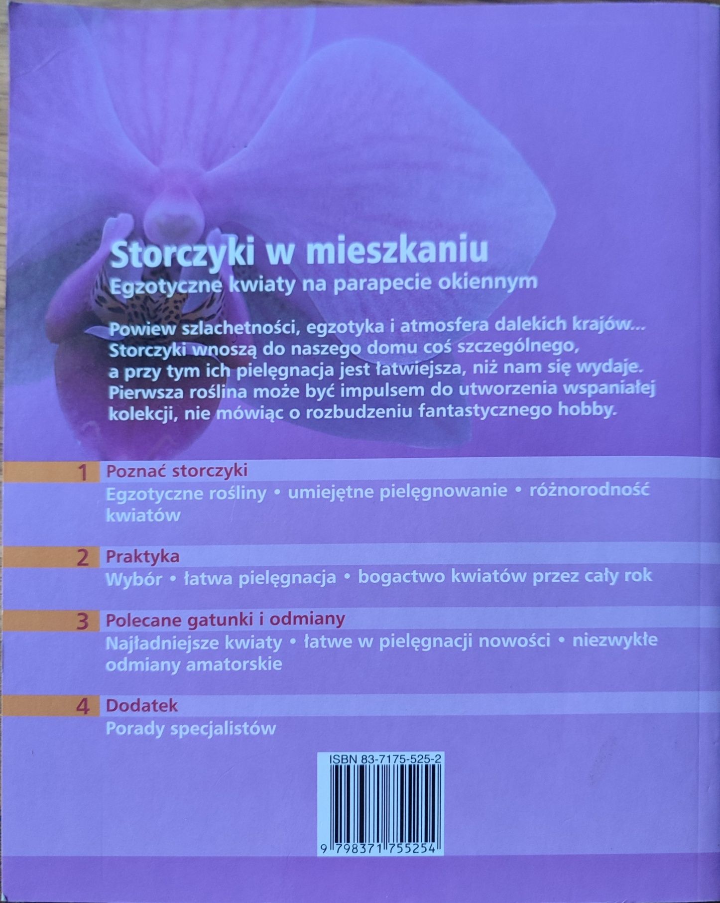 Książka Storczyki w mieszkaniu Stan bdb