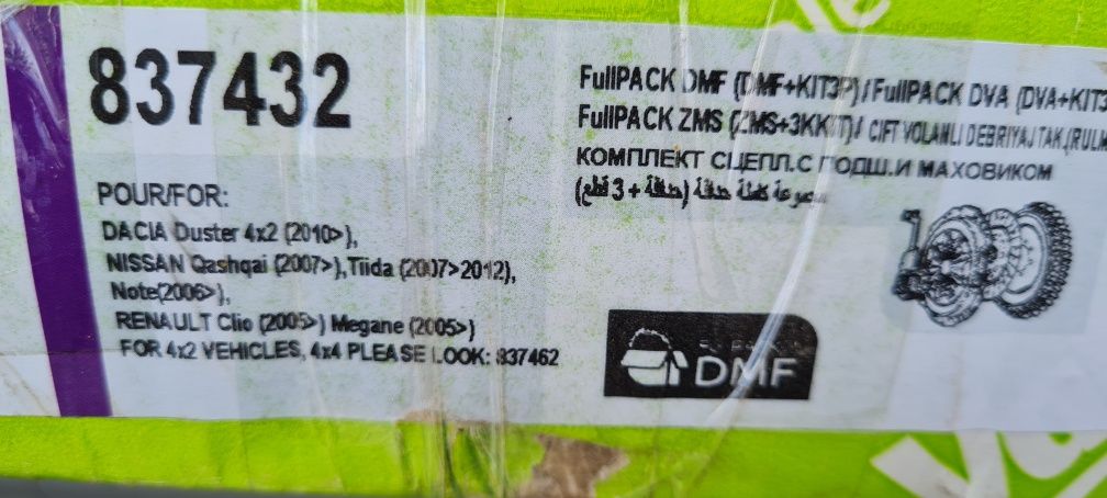 Valeo 837432 zestaw sprzęgła dwumasa renault dacia nissan merc 1,5dci