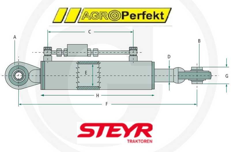 Łącznik górny hydrauliczny kat 2/2