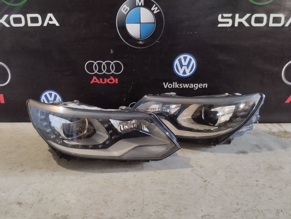 Фара фары фари тигуан тігуан vw tiguan рестайл лед ксенон бі ксенон