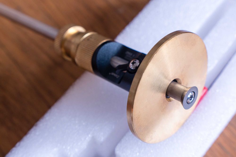 Znacznik traserski stolarski z podziałką z mikroregulacją 120mm