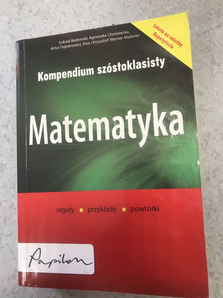 Kompendium szóstoklasisty - Matematyka