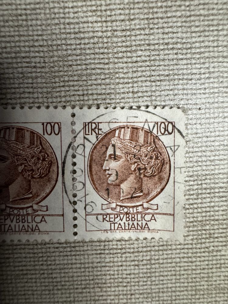 Selo Raro siracusa  Selo de 100 Liras/Selo Italiano