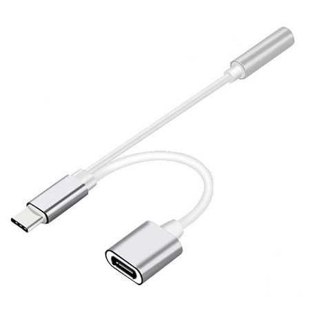 Adapter USB typu C na wtyk żeński miniJack 3.5mm 4 PIN Stereo