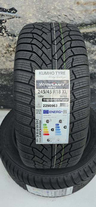 S23 2 x 245/45r18 Kumho WinterCraft WP52 100V XL opony zimowe nowe