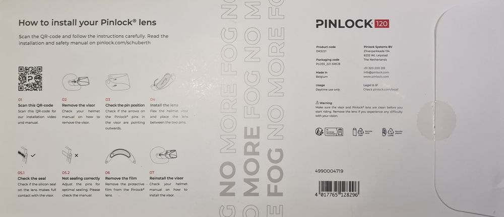 Pinlock для шолома Schubert C4