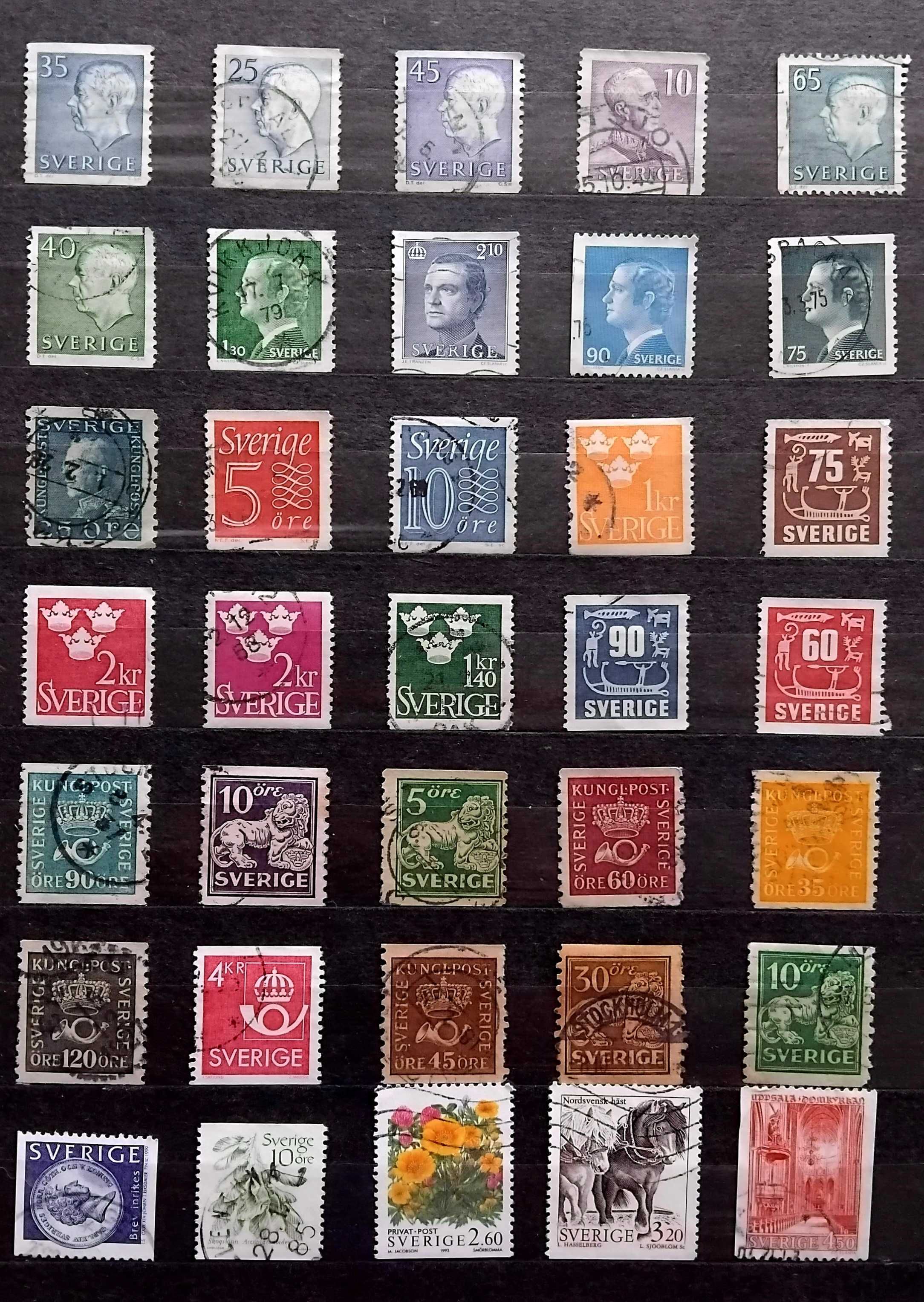 Znaczki Pocztowe Szwecja Anglia Francja Chiny Japonia 269 szt (304)