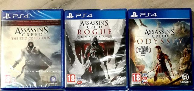 Zestaw gier PS4 Assassins Creed Ezio Rogue Odyssey