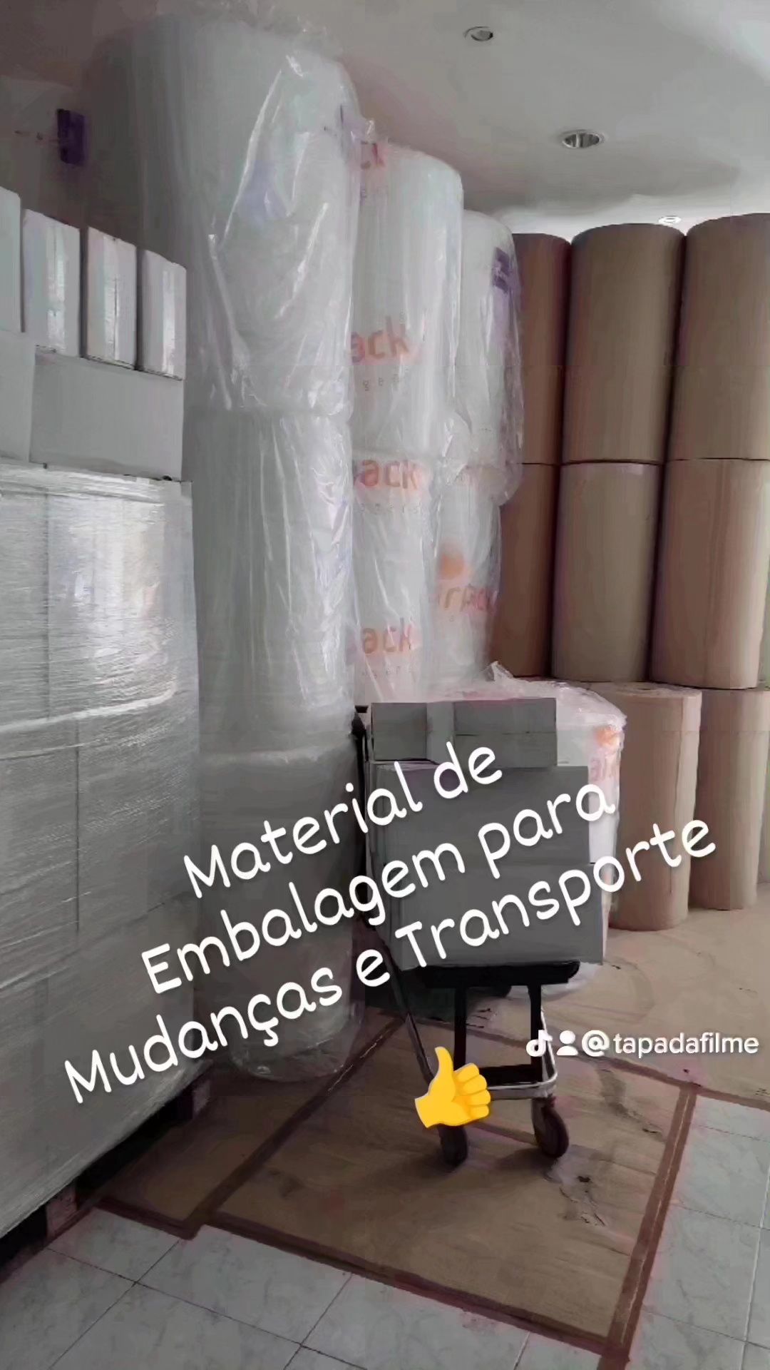 Mudanças - Material de embalagem