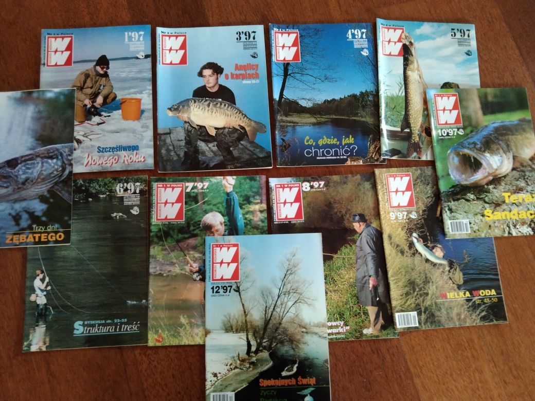 Czasopisma Wiadomości Wędkarskie rok 96/97/98