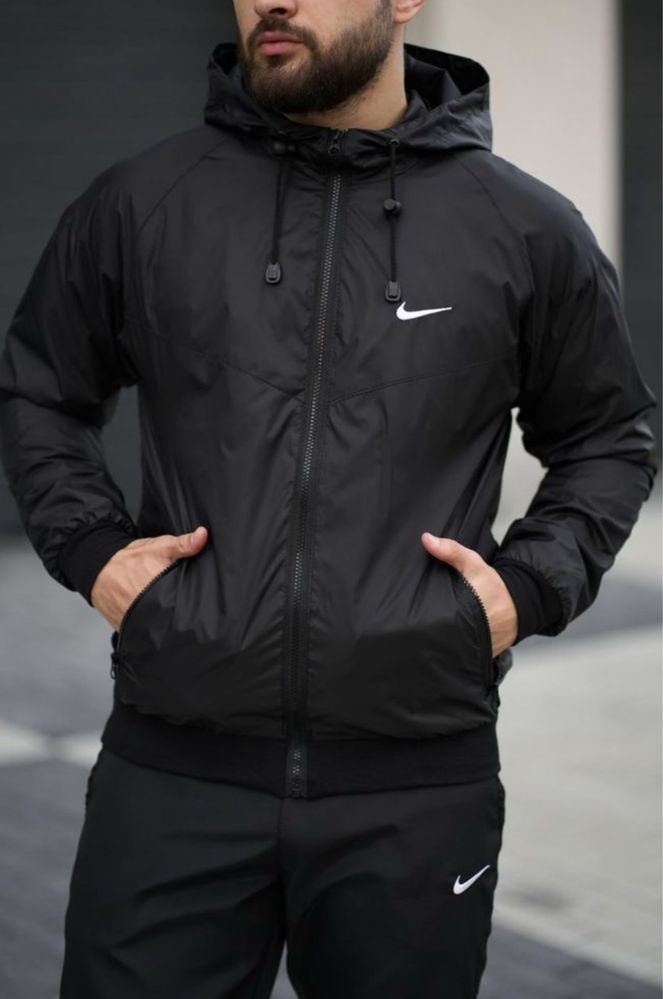 Комплект Куртка Jacket Windrunner черный +Штани President черные
