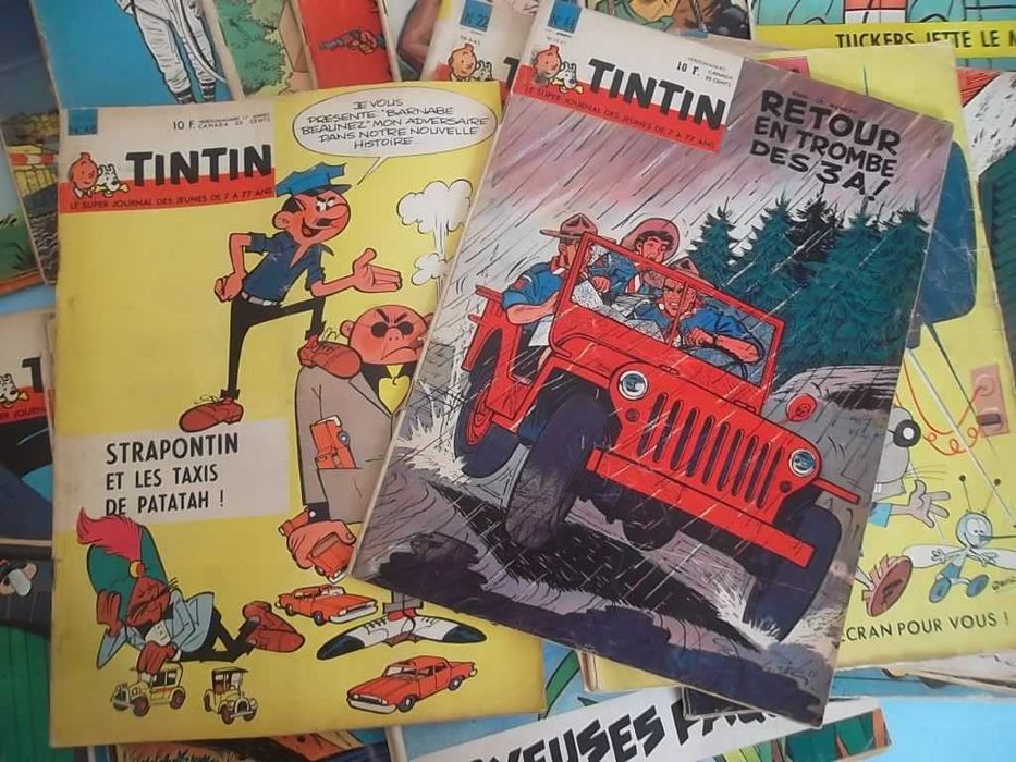 TINTIN (edição francesa) - Lote 29 revistas de 1962/63
